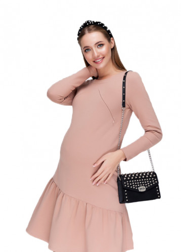 Платье для беременных и кормящих ЮЛА МАМА Joi (размер S, розовый)