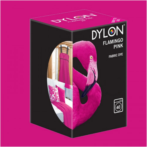 Краска для окрашивания ткани в стиральной машине DYLON Machine Use Flamingo Pink (без соли)