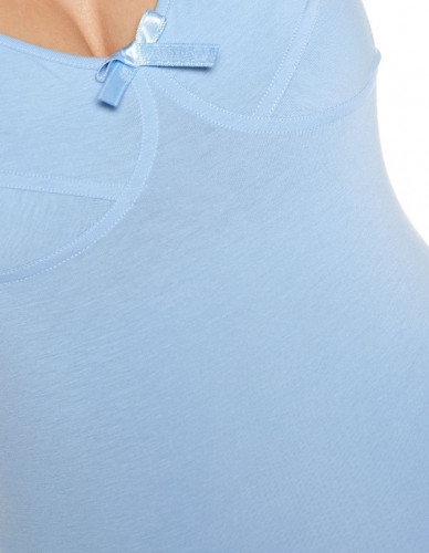 Ночная рубашка для беременных и кормящих МАМИН ДОМ 24130 (размер 44, голубой)