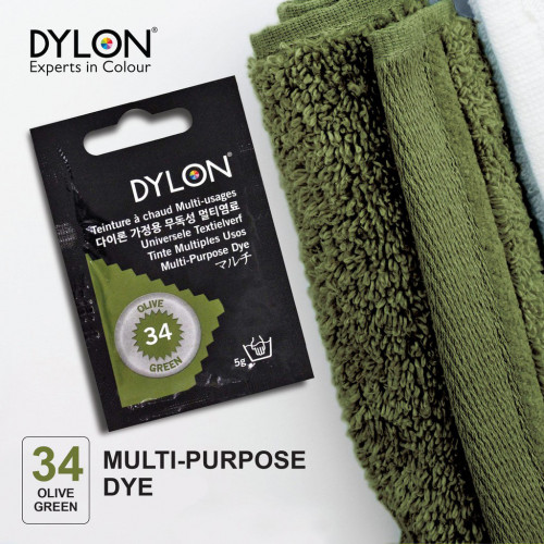 Многоцелевой краситель для ручного окрашивания ткани DYLON Multipurpose Olive Green