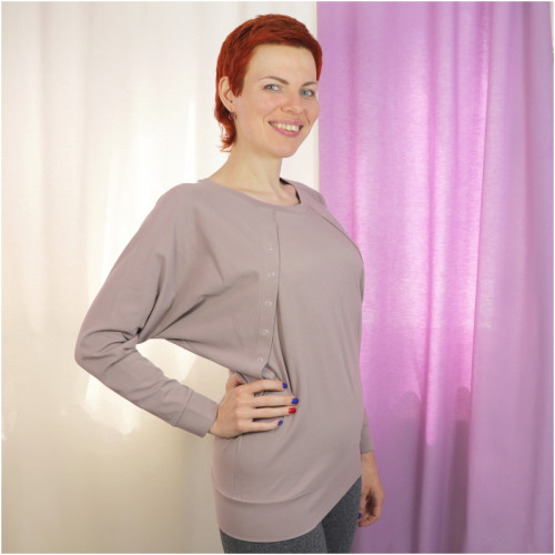 Джемпер для беременных и кормящих ГРУДНИЧОК «Лантана» (размер 48)