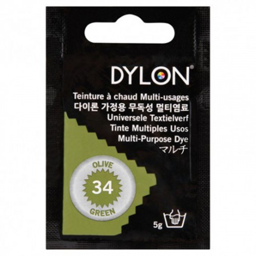 Многоцелевой краситель для ручного окрашивания ткани DYLON Multipurpose Olive Green
