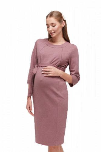 Платье для беременных и кормящих ЮЛА МАМА Isabelle (размер M, розовый)