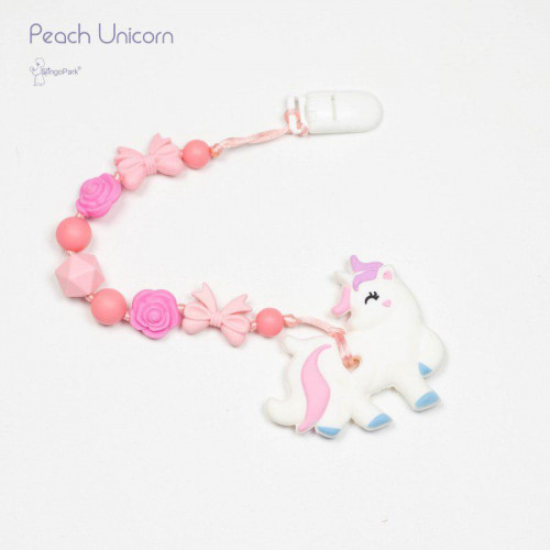 Грызунок из пищевого силикона Peach Unicorn BABY MILK TEETH