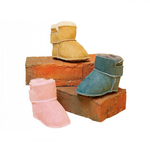 Детские ботинки на овчине HOPPEDIZ (размер 22-23, серый)
