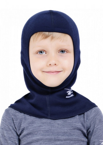 Термошапка-шлем из шерсти мериноса NORVEG Soft (размер XL, синий)