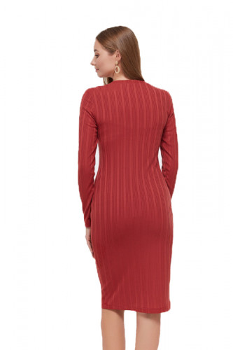 Платье для беременных и кормящих ЮЛА МАМА Gwen (размер L, красный)