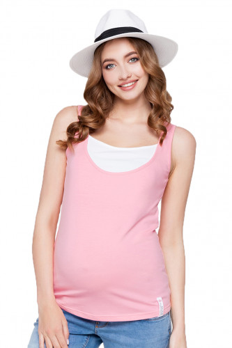 Майка для беременных и кормящих ЮЛА МАМА Tilla (размер M, розовый)