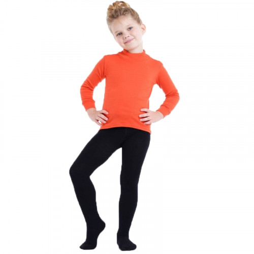 Термоколготки детские NORVEG Merino Wool (размер 110-116, чёрный)
