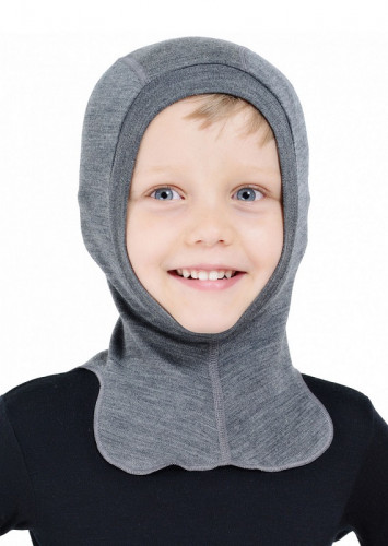 Термошапка-шлем из шерсти мериноса NORVEG Soft (размер XL, серый)