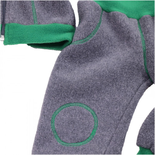 Термокостюм INVARA «Печеньки» (размер 80, светло-серый с зелёным)