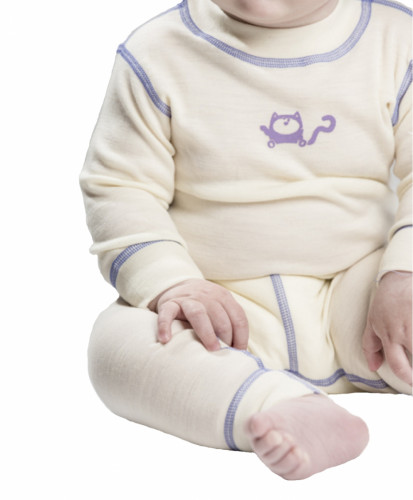 Термолеггинсы детские NORVEG Soft Merino Wool (размер 104-110, натур)