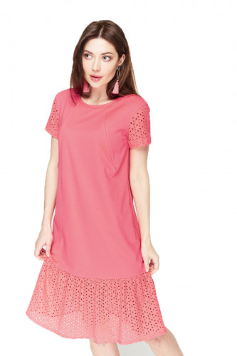 Платье для беременных и кормящих ЮЛА МАМА Dream (размер S, розовый)